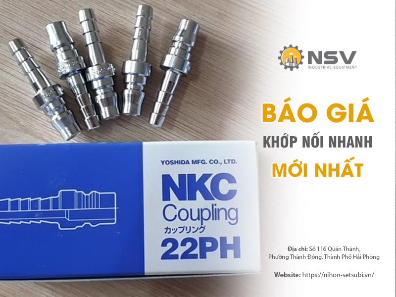 Cập nhật báo giá khớp nối nhanh mới nhất tại Nihon Setsubi