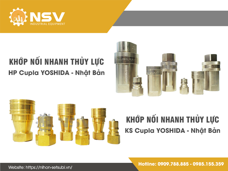 Phân biệt khớp nối nhanh thủy lực kiểu HP (High Pressure) và kiểu KS (Standard): Ưu và nhược điểm từng loại